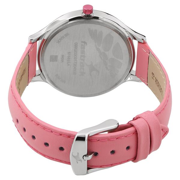 Fastrack Loopholes Quartz Analog with Date White Dial Leather Strap Watch for Girls - image number 3