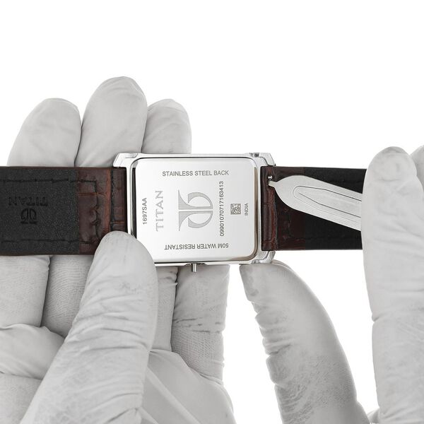 24 mm Brown Genuine Leather Straps for Men - image number 5