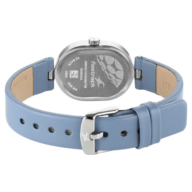Fastrack Uptown Retreat Quartz Analog Blue Dial Leather Strap Watch for Girls - image number 5