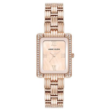 Anne Klein Quartz Analog Rose Gold Dial Rose Gold Metal Strap Watch For Women
