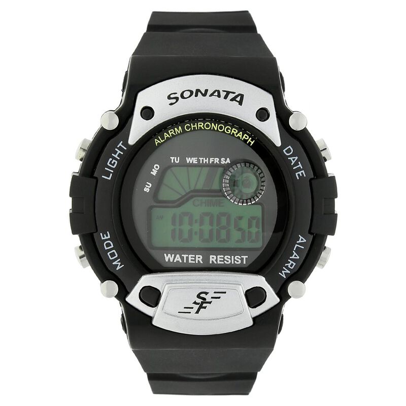 SF Digital Dial Plastic Strap Watch for Men