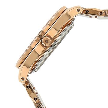 Xylys Shimmer Swiss Analog Steel & Ceramic Mother of Pearl White Dial Watch for Women