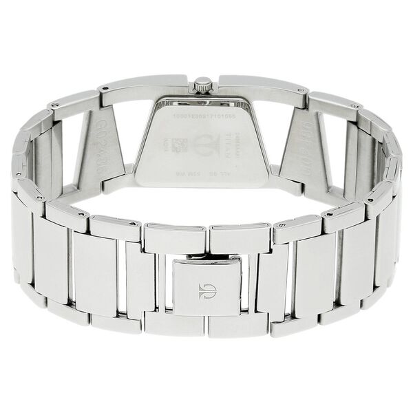 Buy Online Titan Quartz Analog Silver Dial Stainless Steel Strap