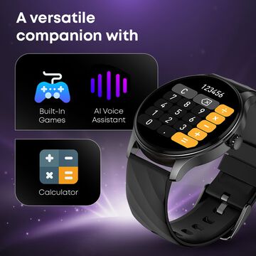 Fastrack Revoltt XR1 3.50 cm, BT Calling, Fast Charge, 100+ Sports Mode, IP68, Calculator, Fashion Smartwatch