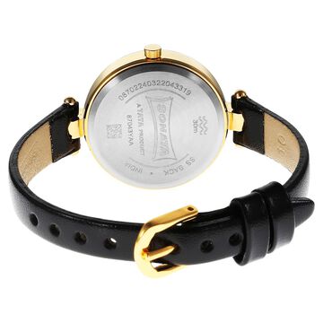 Sonata Gold Edit Pink Dial Women Watch With Leather Strap