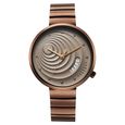 Fastrack Groove Quartz Analog with Date Beige Dial Girls Stainless Steel Watch - image number 1