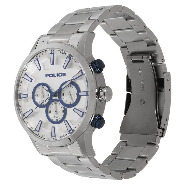 Police Quartz Chronograph Silver Dial Metal Strap Watch for Men - image number 1
