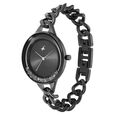 Fastrack Glitch Quartz Analog Black Dial Metal Strap Watch for Girls - image number 2