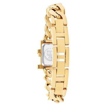 Tommy Hilfiger Quartz Analog Silver Dial Golden Stainless Steel Strap Watch For Women