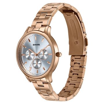 Sonata Women's Work Wear rose goldWatch - Premium Multifunction design for everyday style