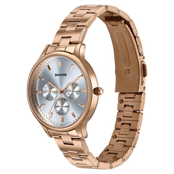 Sonata Women's Work Wear rose goldWatch - Premium Multifunction design for everyday style - image number 2