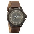 Titan Quartz Analog with Day and Date Black Dial Leather Strap Watch for Men