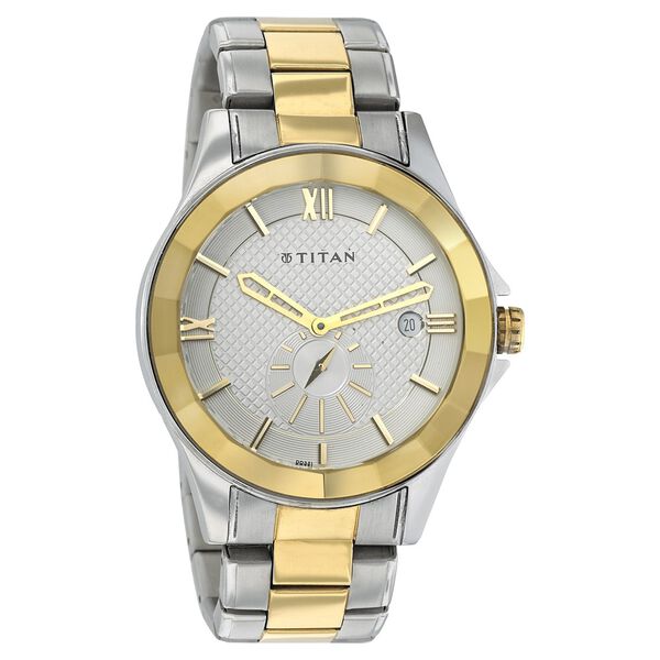 Titan Quartz Analog Silver Dial Watch for Men - image number 0
