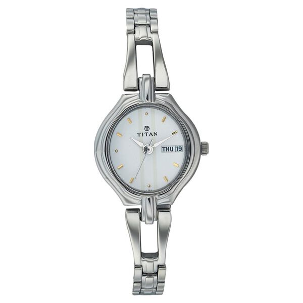 Titan Quartz Analog with Day and Date White Dial Watch for Women - image number 0