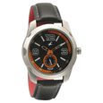 Fastrack Quartz Analog with Day and Date Blue Dial Leather Strap Watch for Guys