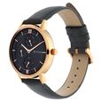 Titan Women's Regal: Roman Numeral Black Dial & Leather Strap Watch - image number 2