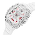 SF Maiden Voyage Sport Watch White Dial And Strap with red accents Tonneau Shaped Case - image number 2