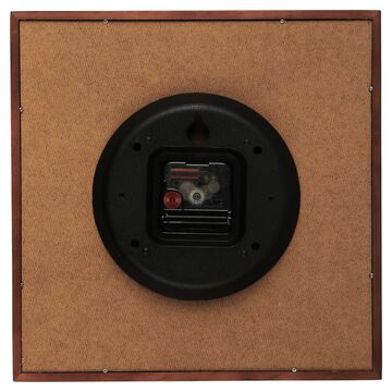 Titan Black & Timber Wooden Wall Clock