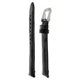 20 mm Black Genuine Leather Strap for Men - image number 2