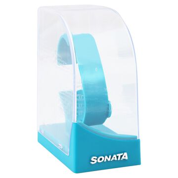 Sonata Quartz Analog Champagne Dial Leather Strap Watch for Women