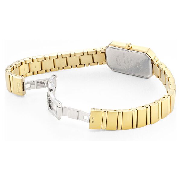 Roamer Olivia Diamond Quartz Analog Silver Dial Golden Stainless Steel Strap Watch For Women - image number 1