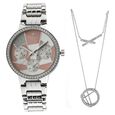 Titan Whimsy Rose Gold Dial Quartz Multifunction Stainless Steel Strap Watch for Women