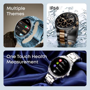 Titan Heritage Premium Smartwatch with All SS Design, 3.6 CM AMOLED Display, BT Calling, Advanced Chipset, Titan Health