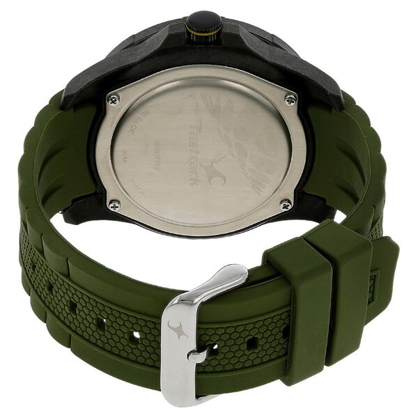 Fastrack Light Weight Quartz Analog Black Dial Silicone Strap Watch for Guys - image number 3