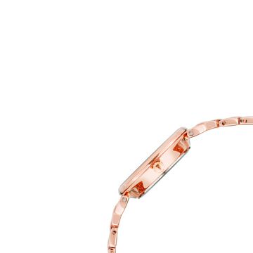 Anne Klein Quartz Analog Rose Gold Dial Metal Strap Watch for Women