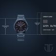 Titan Contour Analog with Small Second and Blue Dial Blue Stainless Steel Strap Watch for Men - image number 3