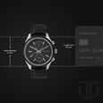 Titan Quartz Multifunction Silver Dial Leather Strap Watch for Men - image number 2