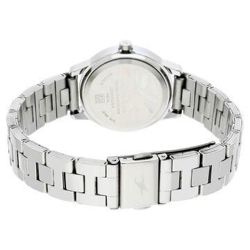 Fastrack Tropical Waters Quartz Analog Silver Dial Metal Strap Watch for Girls