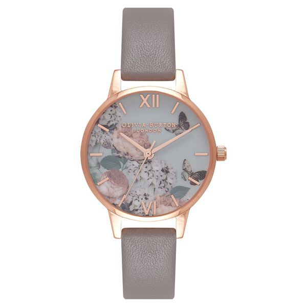 Olivia Burton Quartz Analog Multicoloured Dial Leather Strap Watch for Women - image number 0