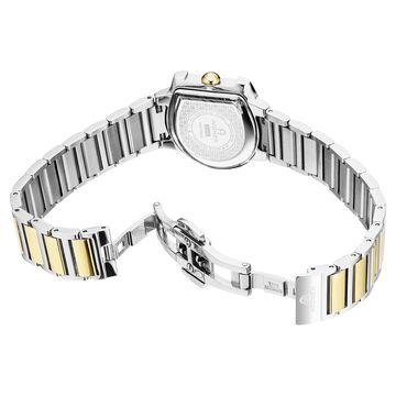 Aigner Quartz Analog Champagne Dial Two Toned Stainless Steel Strap Watch For Women