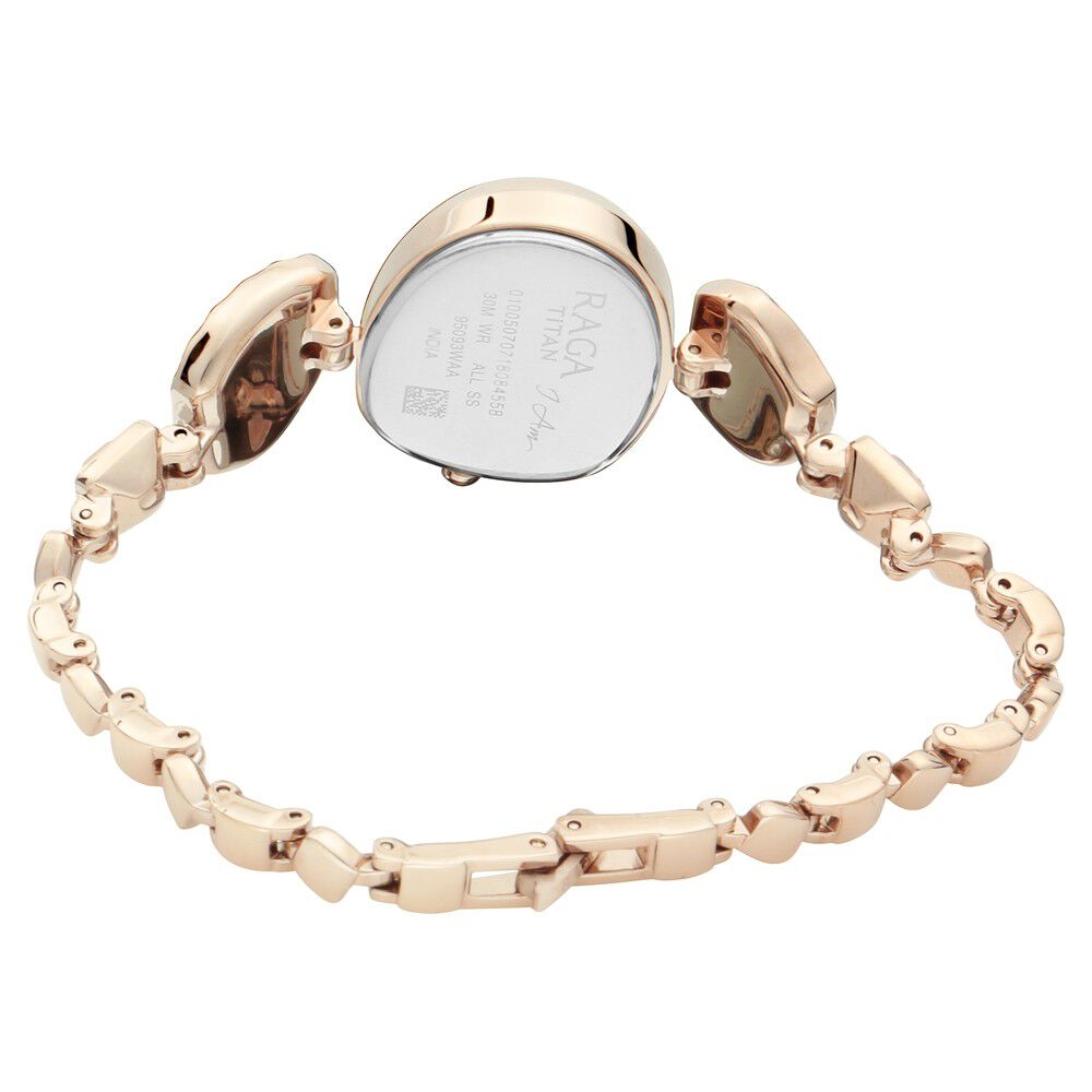 Buy Online Titan Raga I Am Mother of Pearl Dial Women Watch With Metal Strap 95093wm01f Titan