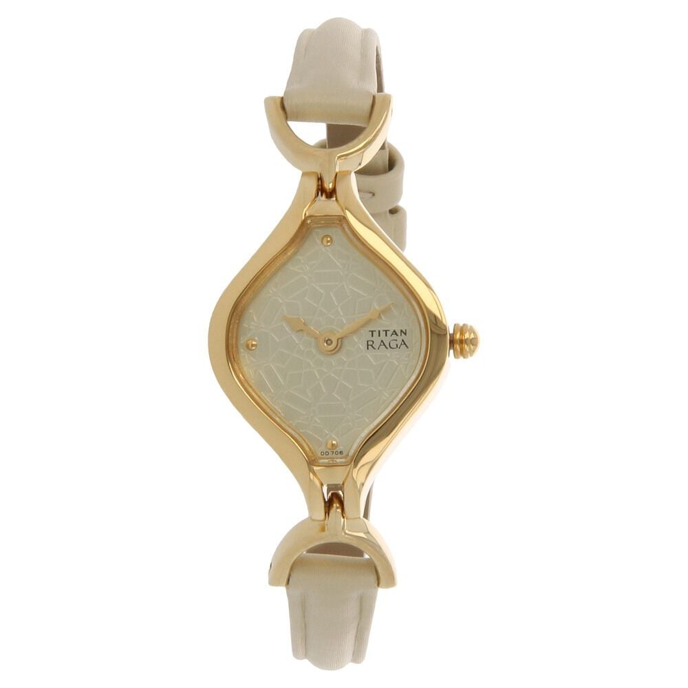 Titan champagne dial analog watch cheap