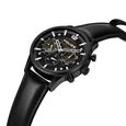 Police Quartz Multifunction Black Dial Black Leather Strap Watch For Men - image number 1
