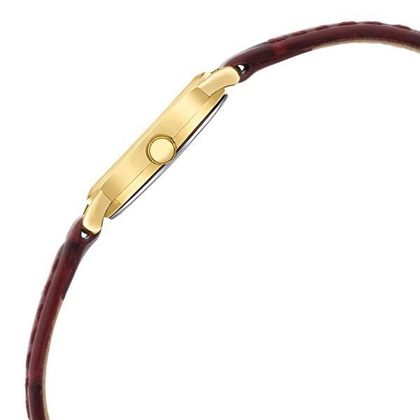 Titan Nebula Vintage 18k Gold Analog Diamond Studded Dial Leather Strap Watch for Women - image number 3