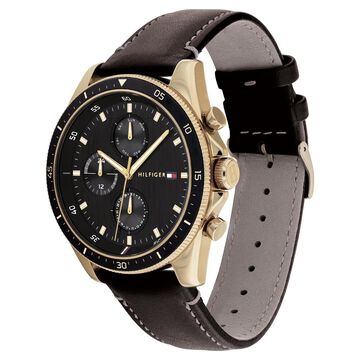 Tommy Hilfiger Black Dial Quartz Multifunction Watch for Men