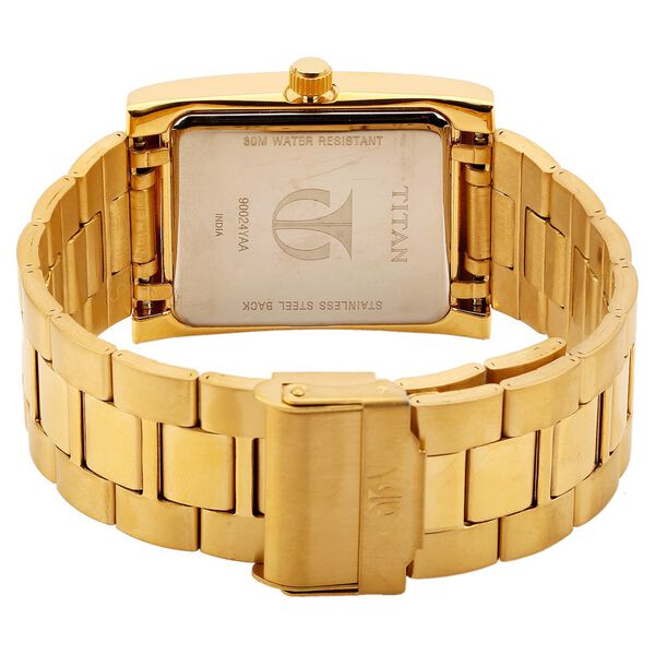 Titan Quartz Analog with Day and Date Champagne Dial Watch for Men - image number 2