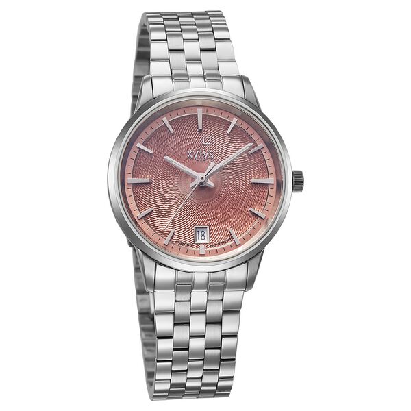Xylys Swiss Quartz Pink Dial Silver Stainless Steel Strap Watch For Women - image number 1