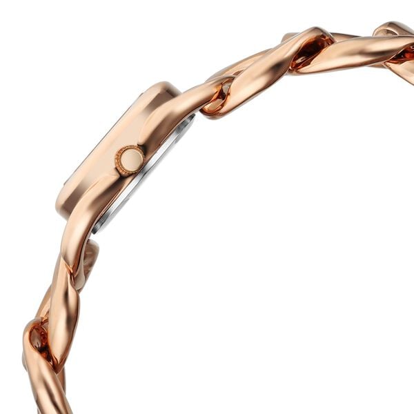 Vyb Diva By Fastrack Quartz Analog Rose Gold Dial Rose Gold Metal Strap Watch For Girls - image number 4