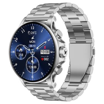 Fastrack Marvellous FX2 Unisex Smart Watch With Silver Metal Strap