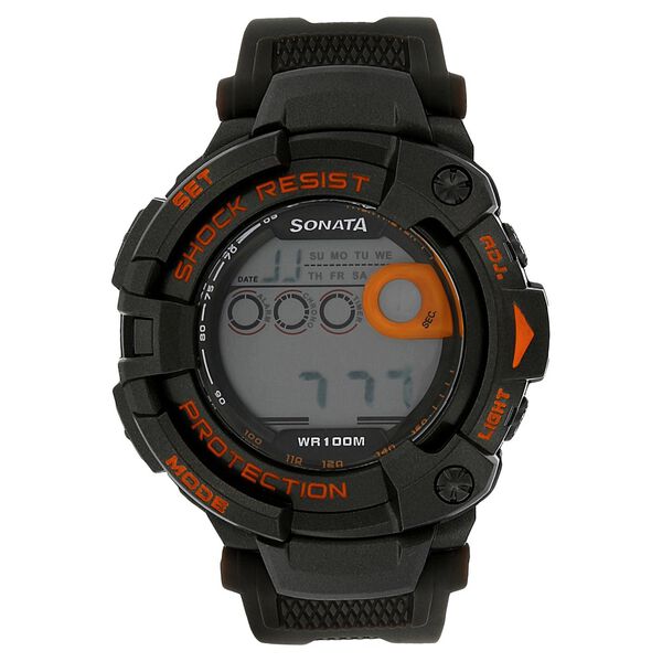 SF Digital Dial Plastic Strap Watch for Men - image number 0
