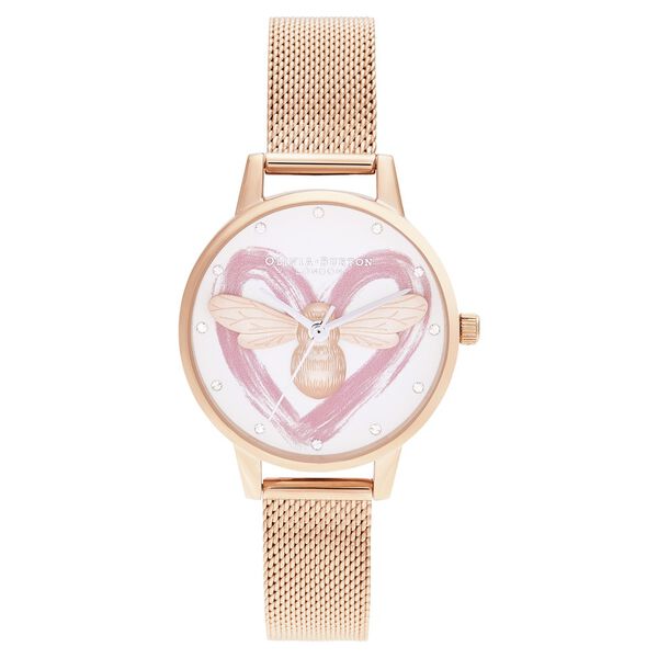 Olivia Burton Quartz Analog White Dial Stainless Steel Strap Watch for Women - image number 0