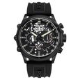 Police Quartz Chronograph Black Dial Silicone Strap Watch for Men - image number 0
