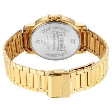Sonata Traditional Essentials Quartz Analog Champagne Dial Stainless Steel Strap Watch for Men