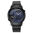 Fastrack Pulse IV Dual Time Watch for Men with  Black Sunray Dial & Black Leather Strap