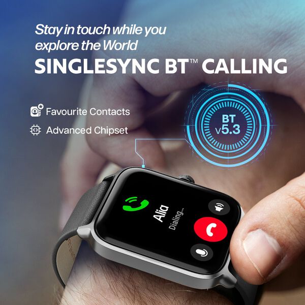 Titan Traveller with 4.52 cm AMOLED Display, BT Calling, India's First FitVerse Smartwatch with Wine Red Leather Strap - image number 5