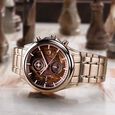 Titan Grandmaster Brown Dial Chronograph Stainless Steel Strap watch for Men - image number 0